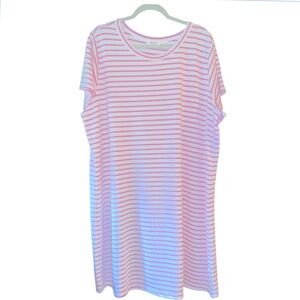 Candace Cameron Bure Regular Flutter-Sleeve T-Shirt Dress. Size 2X.